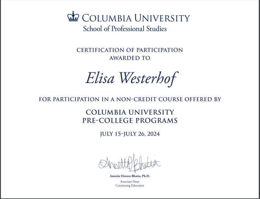 Columbia Summer Program